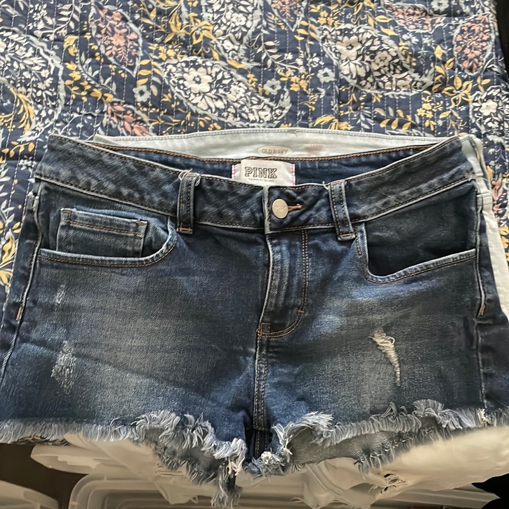 Size 6 VS Pink denim shorts